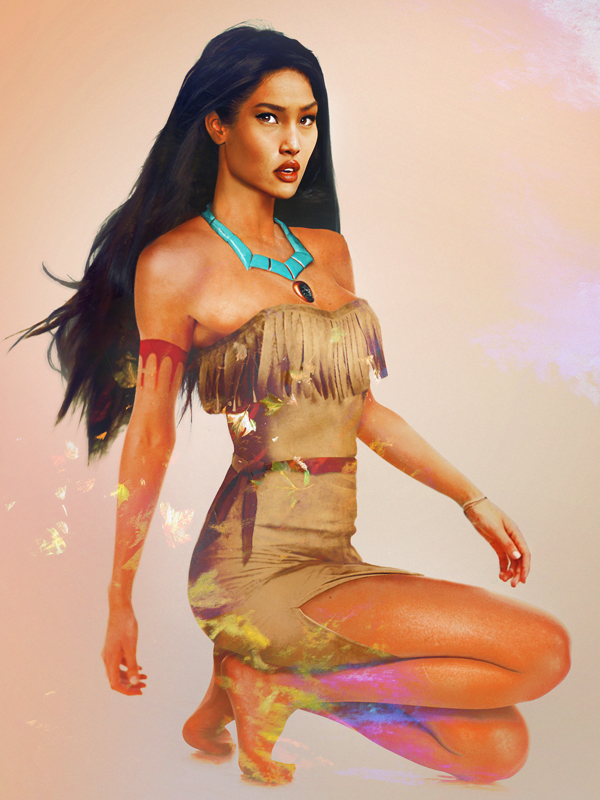 Pocahontas fotó manipulációval