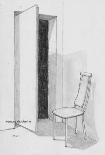 Perspekzivikus rajz, szék